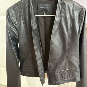 BCBGMaxAzria Sleek Black Leather Jacket